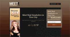 Desktop Screenshot of meetsexaholics.com